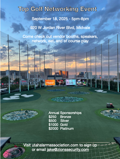 2025 Top Golf Networking Event for Utah Alarm Association
